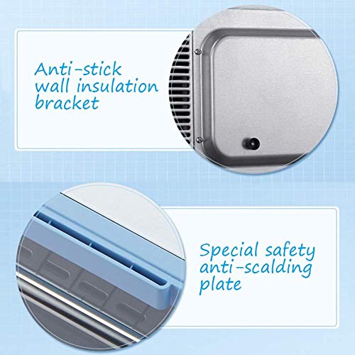 Oven Automatic Mini Oven Electric with 60 Minute Timer Including Baking Tray and Anti-Scalding Gloves 1200w Cooking Power 15L Capacity Blue Pink