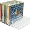 AUXPhome Clear Acrylic DVD/CD Storage Box CD Holder - CD Tray Holds up to 14 CD Cases for Media Shelf Storage and Organization for Countertop/Kit