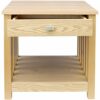 Vida Designs Ashton 1 drawer Lamp Table, Bedroom Furniture, Oak Wax Finished