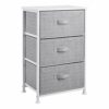 Amazon Basics Fabric 3-Drawer Storage Organizer Unit for Closet, Black