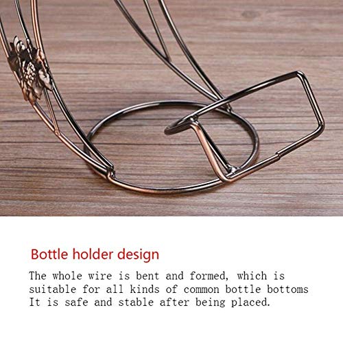 NEOCHY Household Wine Cup Rack Creative Wine Rack Decorative High-Legged Wine Decoration Upside-Down Wine Bottle Rack European Wine Rack, Crescen