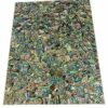 Gifts And Artefacts 42 x 72 Inches Dining Table Top Random Work with Abalone Shell Rectangle Shape Marble Conference Table for Office Furniture D