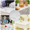 24Pcs Table Cloth Holder Clips, Plastic Picnic Table Clips for Tablecloth, 2Size Tablecloth Clips for Outdoor Picnic Tables, Table Skirt Clip Tab