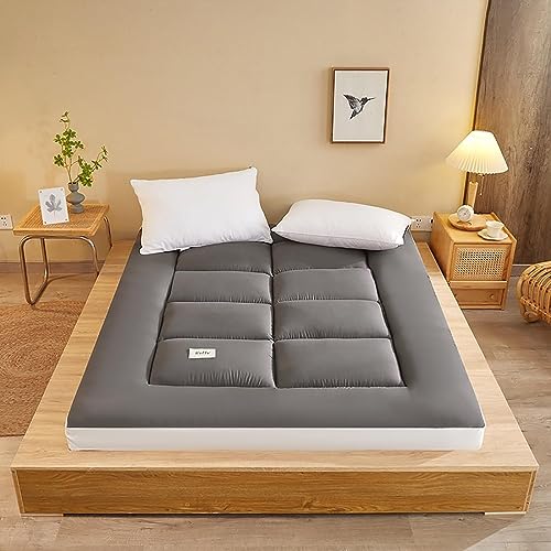 UE-MAOLU Japanese Tatami Mattresses, Futon Thicken Floor Mattress Soft Portable Sleeping Pad Foldable Roll Up Double Single Mattress Floor Lounge