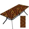 Tablecloth for Folding Table, boho Picnic Table Cover, Waterproof Fitted Table Covers for 6 Foot Tables, Elastic Rim Plastic Table Cover for Picn