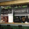 MiroDo Wall-Mounted Wine Racks Bar Hanging Rack/Wrought Iron Adjustable Height Bar Counter Wine Cooler,Can Hang Multiple Wine Glasses/Hanging Win