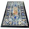 30 x 60 Inches Elegant Look Dining Table Top for Home Furniture Decor Rectangle Shape Black Marble Restaurant Table from Indian Vintage Art and C