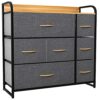 YITAHOME Chest of Drawers, Cationic Fabric 7-Drawer Storage Organizer Unit for Bedroom Living Room Closet, Sturdy Steel Frame, Easy Pull Fabric B