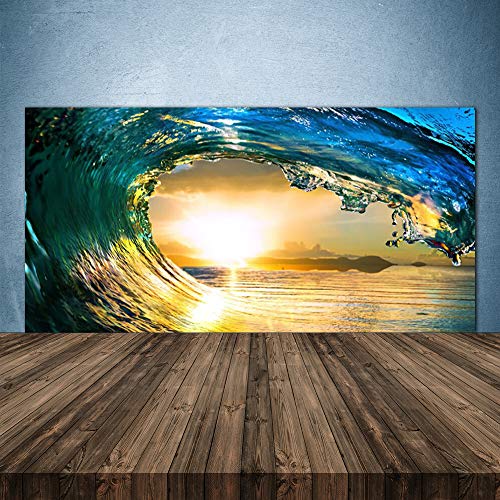 Tulup Splashback - 140x70cm Backsplash Cooker Hob Wall Splashback - Kitchen Wall Panels - Heat Resistant - Toughened/Tempered Safety Real Glass -