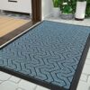 Yimobra Outdoor Mat Front Door Entrance Doormat, Heavy Duty Welcome Mat, Water Absorbent Rug for Inside Outside, Easy Clean, Non Slip, Durable Ru