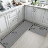 EMEF ANTIFATIGUE PAIR OF MATS FOR THE KITCHEN, HOME OR OFFICE PROVIDING TOTAL COMFORT WHILE STANDING (44 x 74cm AND 44 x 119cm with 1 cm thicknes