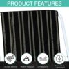 2 1/4 Inch x 200 Ft Lawn Chair Webbing with 100 Pieces Webbing Clips Lawn Chair Re Web Kit Chair Replacement Webbing Patio Furniture Outdoor Chai