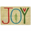 DII Indoor/Outdoor Natural Coir Easy Clean Rubber Back Entry Way Doormat For Patio, Front Door, All Weather Exterior Doors, 18 x 30 - Merry Chris