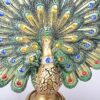 n/a Southeast Asia Peacock Opening Wings Sculpture Resin Craft Figurine Home Furnishing Wine Cabinet Decoration Wedding Gift
