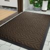 Yimobra Outdoor Mat Front Door Entrance Doormat, Heavy Duty Welcome Mat, Water Absorbent Rug for Inside Outside, Easy Clean, Non Slip, Durable Ru