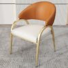 WALNUT Leather Dinning Chair HOME Table Living Room Arm Dining Chairs Kitchen Designer Household