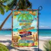 Artsy Woodsy Tiki Bar Rules Garden Flag 12x18" 30x40" Hawaii Aloha Tropical Luau Party Decorations, Summer Decor, Outdoor Beach Bar Pub Porch Pat