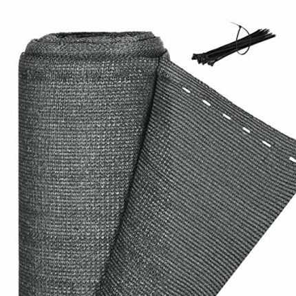 Relaxdays Garden Privacy Screen, 1.5 x 15 m, for Balcony & Patio, UV Resistant, Weatherproof, 150 g/m², HDPE, Anthracite
