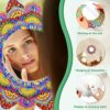 2 Packs DIY Diamond Painting Mirror Kits Mandala Shaped 5D Diamond Art Makeup Mirror Crystal Rhinestone Diamond Painting Craft Mirror for Beginne