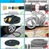 Upgraded Expandable Garden Hose Pipe 100FT/30M, Expanding Water Hose with 10 Function Spray Nozzle Gun, 3-Layer Latex Core, 1/2" & 3/4" Brass All