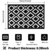 TOMEX Door Mat Indoor Outdoor Doormat, 2023 Upgraded Non-Slip Floor Mat, Welcome Mat for Home, Garden, Garage（24” x 36” /60 x 90cm, Pike Style）