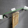 Towel Rack Bathroom Towel Rail 304 Stainless Steel Polished Surface Wall Mounted Simple Perforated Towel Bar for Kitchen and Bathroom Accessories