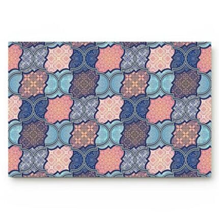 SYFTGMZ Vintage Pattern Door Mats Entrance Door Bathroom Corridor Anti-Slip Carpet Home Decor Kitchen Mat ( Color : D , Size : 40x60cm )