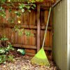 Colwelt Plastic Leaf Rake, Garden Lawn Rake with 142cm Lightweight Stainless Steel Handle, Include 22Tines Plastic Head & Garden Gloves, Garden R