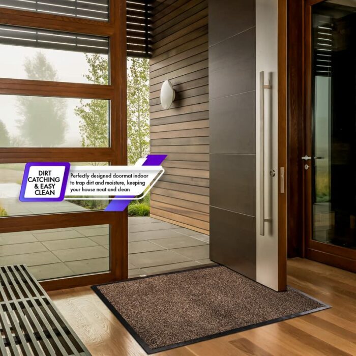 TradeXone Door Mat Non-slip Mats-Stain-Resistant Entrance Rug- Heavy Duty Washable Door Mats Indoor- Dirt Capture, Super Absorbent, Soft Feel Pol