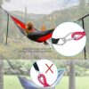 Temporaryt Hammock Straps (Set of 2), Hanging Straps 150cm With 2 Heavy Duty Safety Lock Carabiner Hooks & D-rings, Polyester Straps Perfect for