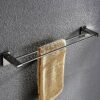 Towel Rack Bathroom Towel Rail 304 Stainless Steel Polished Surface Wall Mounted Simple Perforated Towel Bar for Kitchen and Bathroom Accessories