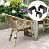 12 Pcs Rattan Furniture Clips Wicker Furniture Chair Fasteners Clips Furniture Alignment Clips Sectional Connector for Rattan Chairs, for Garden