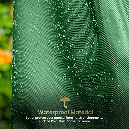 FLATRO Parasol Covers Cantilever Banana Umbrella Parasol Cover - Waterproof, Windproof with Drawstring, Full Zip and Storage Bag - 420d Oxford wi