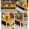 Stylish Simplicity Wine Rack, Vintage Wrought Iron Wine Rack, Creative Display Stand, Ceiling Wine Rack, Restaurant Kitchen Bar Decoration Adjust