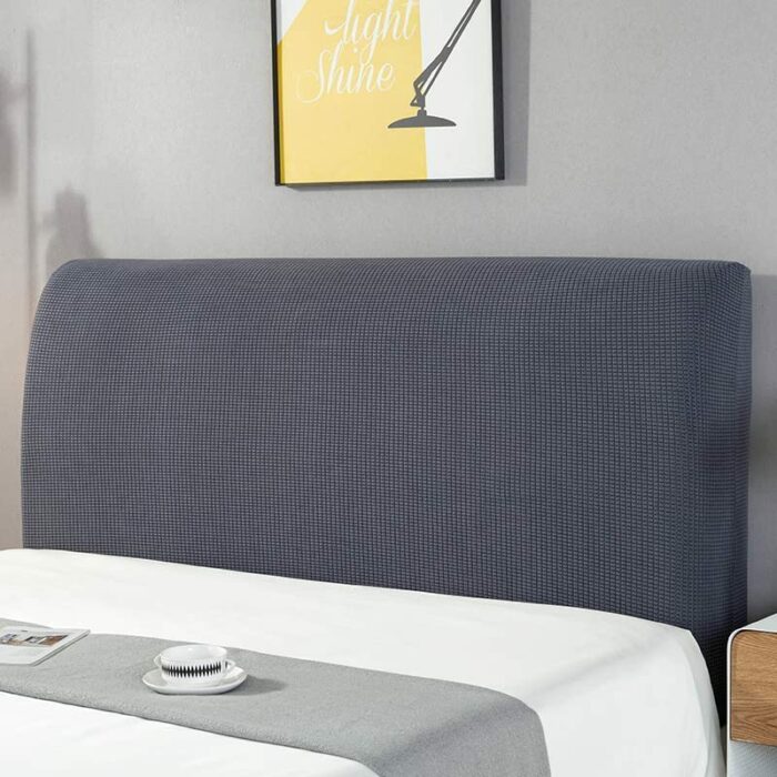 HAMON Bed Headboard Cover, Single/King/Double Bed Headboard Slipcover Stretchable Dustproof Protective Headboard Backrest Cover for Bedroom Bed H