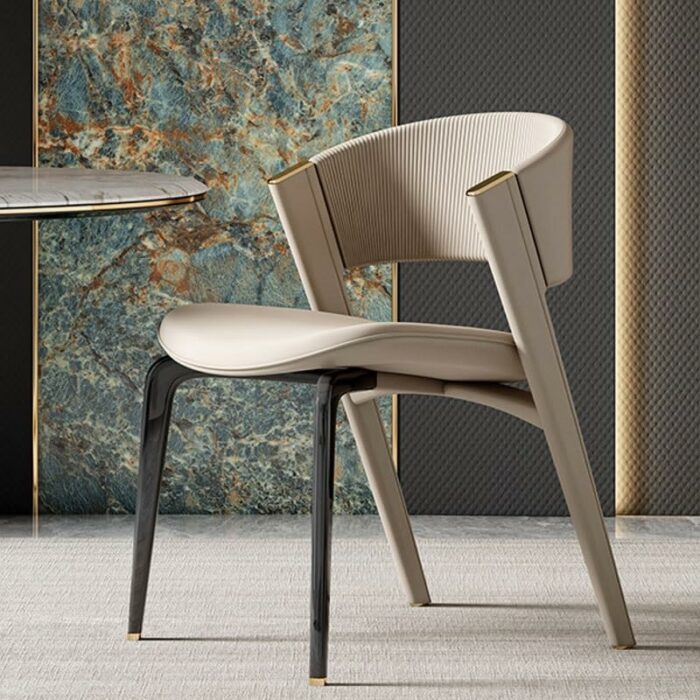 LXXSH Dining Chairs Backrest Dining Room Metal Chairs Kitchen Furniture Lounge Chair
