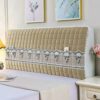 RTYHN Velvet Headboards Covers All-Inclusive Slipcover Bed Head Cover Slip Protector Cover Washable Thicken Elastic Bedside Decoration Protection