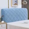 SUCHETA Velvet Bed Headboard Slipcover Full Queen California King Size Bed, Stretch Bed Headboard Cover Soft Dustproof Protector (Color : F, Size