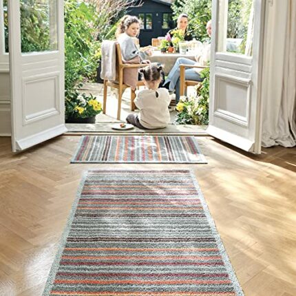 Hug Rug Dirt Trapper Door Mat Runner 65 x 150cm - Slate Grey Designer 13