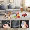 10 Packtoy Blockers for Furniture,Acrylic Blocker Clear Pet Baffle Board with No Trace Glue,Adjustable Blocker for Sofa for Gaps in Cabinets,Ward