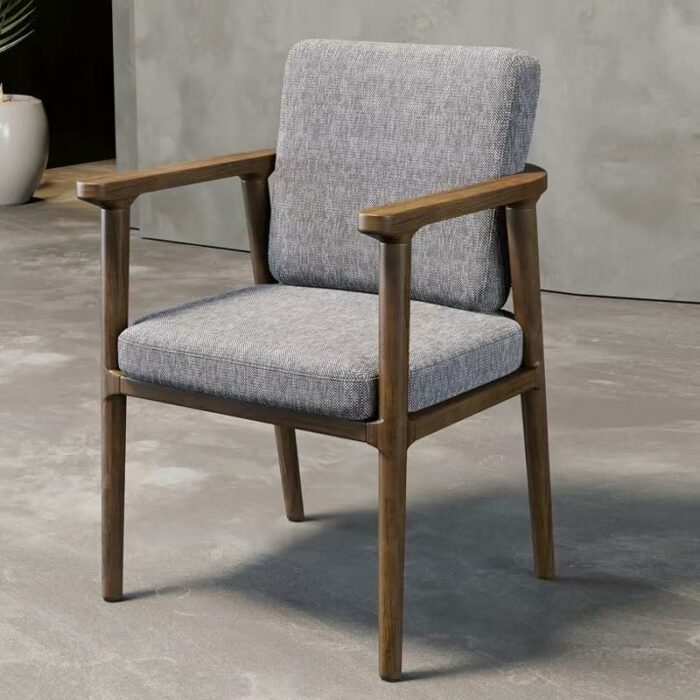 WALNUT Wooden Dining Chair Table Kitchen Designer Arm Chair Living Room Balcony Office Household Items