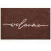 AAZZKANG Welcome Mat Outdoor with Durable Non Slip Rubber Backing Ultra Absorb Mud Easy Clean Entry Door Mat