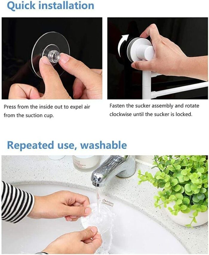 Towel Rack Wall-Mounted Holder Swivel Arm Towel Rail With Extra Long 4 Bars Swivel Bars,Swing Towel Holder For Kitchen,Bathroom,Toilet(Color:A)