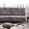Armless Sofa Bed Cover Vintage Floral Printing Couch Sofa Slipcover Polyester Stretch Futon Cover 3 Seater Couch Sofa Cover fits Folding Sofa Bed