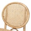 Baxton Studio Dining Chair, Rattan, Natural Brown