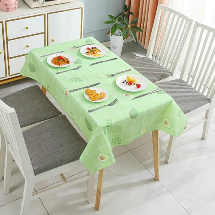 137*180cm Grey Checkered PVC TableCloth Plaid Wipeable Tablecloth Rectangular ,Plastic Wipe Clean Tablecloth Stain Resistant,Waterproof,Oil-proof