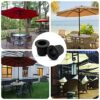 2Pcs Outdoor Table Umbrella Hole Ring Plug, Silicone Pool Umbrella Sleeve Stabilizer Cone Wedge, Umbrella Table Ring Hole Insert for 2-2.5 Inch T