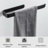 Hand Towel Holder Self Adhesive, Space Aluminum Towel Ring Towel Rail with No Drilling, Open Hand Towel Ring for Bathroom, Kitchen, Living Room(B