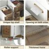 Bathroom Storage Cabinet for Small Spaces, 3/4/5 Drawer Narrow Bathroom Floor Cabinet Strong Frame Home Storage Container Tower, Large Capacity S