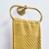 HIGOH Towel Racks, Bath Towel Holder,Bathroom Hand Towel,Hand Towel Holder,Towel,Brass Wall Mounted Ellipse Kitchen Bathroom Towel Holder,Metal V